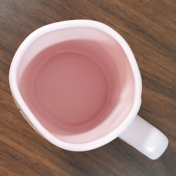 Rae Dunn Pink “SOUL MATE” Artisan Mug by Magenta ☕️ Quirky Shaped - Picture 5 of 7